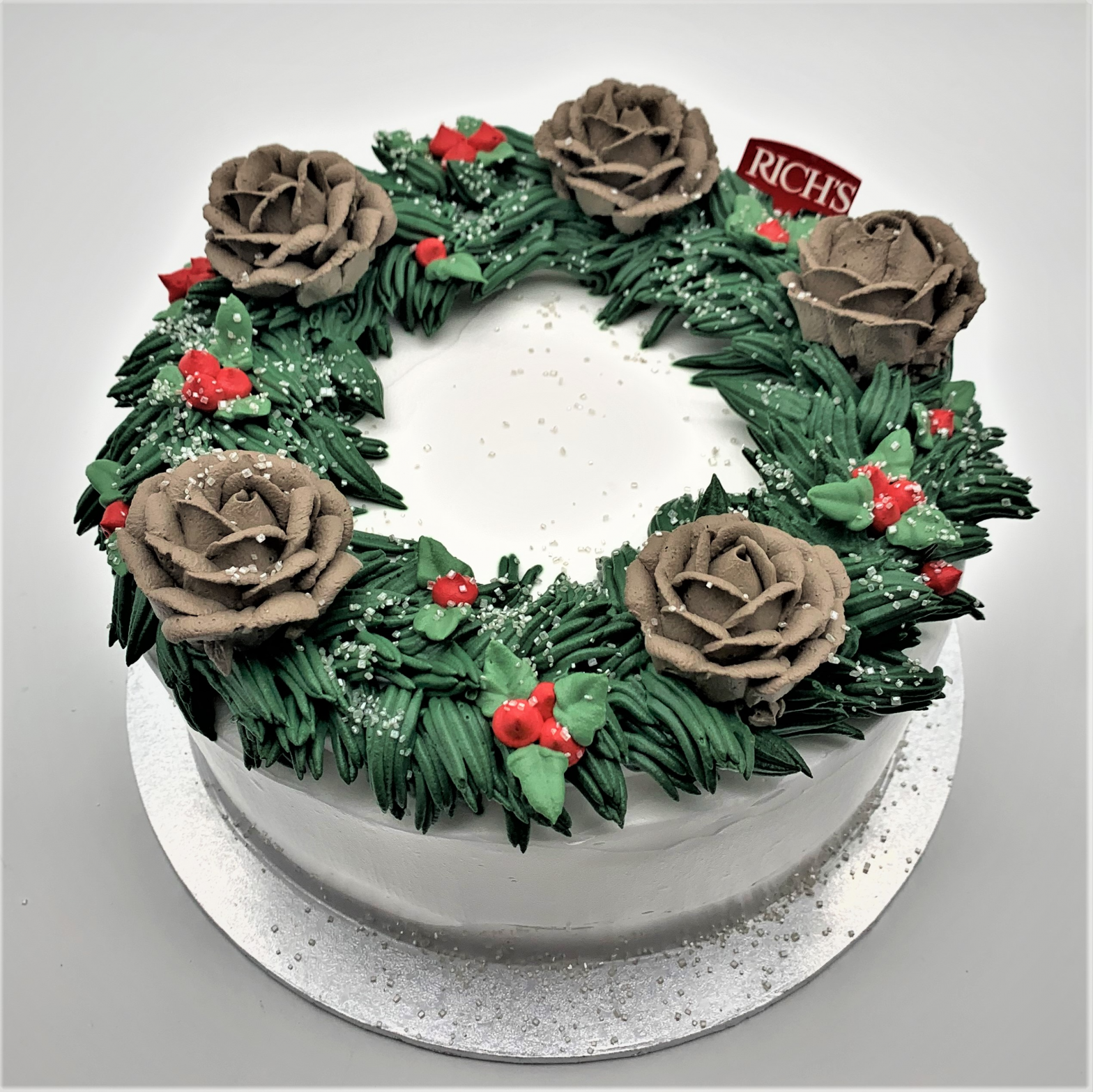 CHRISTMAS WREATH CAKE 1