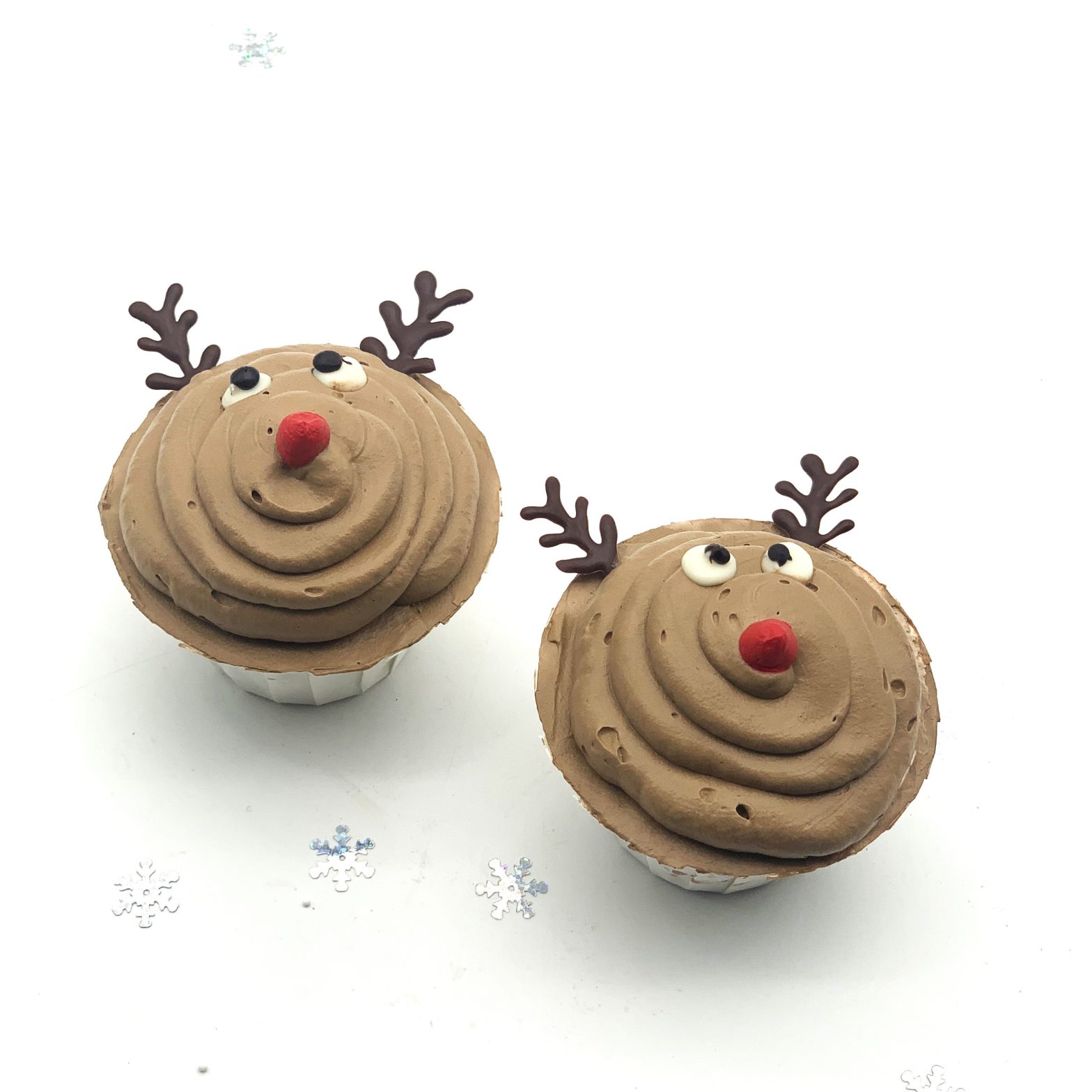 REINDEER CUPCAKE WITH ROUND TIP