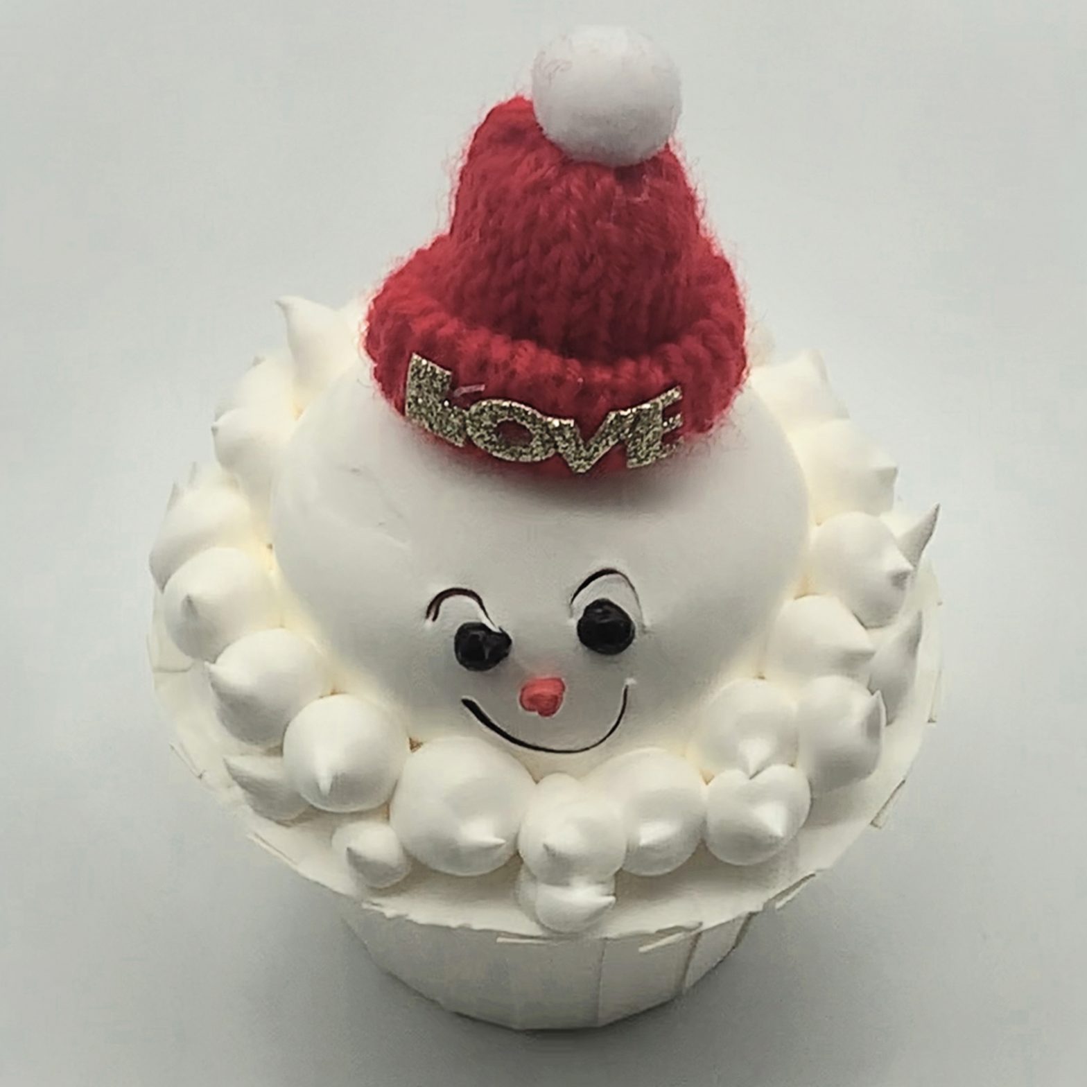 Snowman’s Face Cupcake