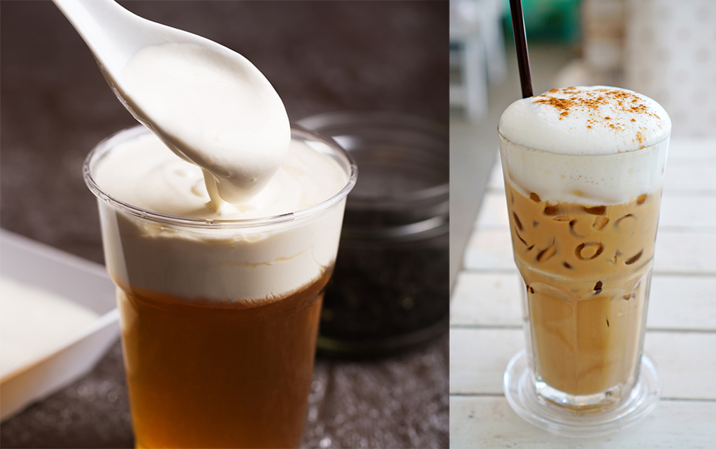 COLD FOAM ON ICED BEVERAGE
