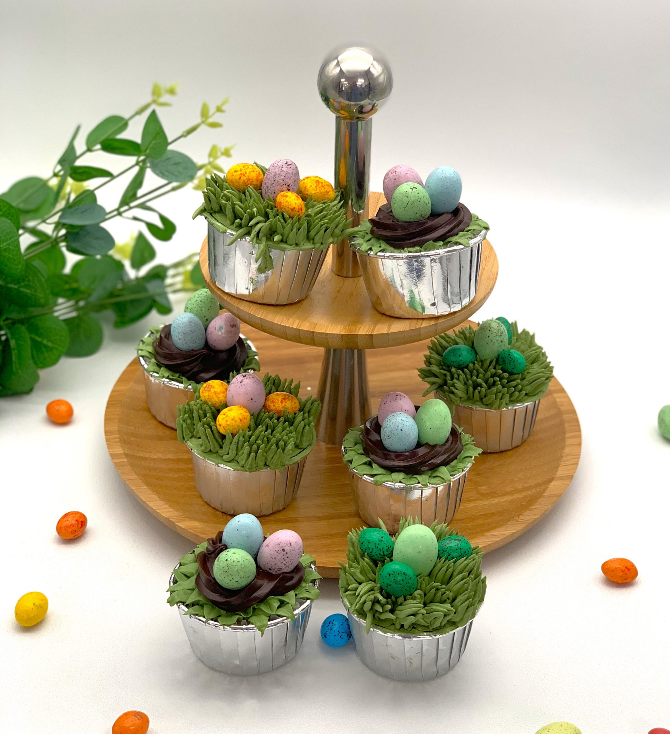 EASTER GARDEN BASKET CUPCAKES with Rich’n Smooth™ Tropic
