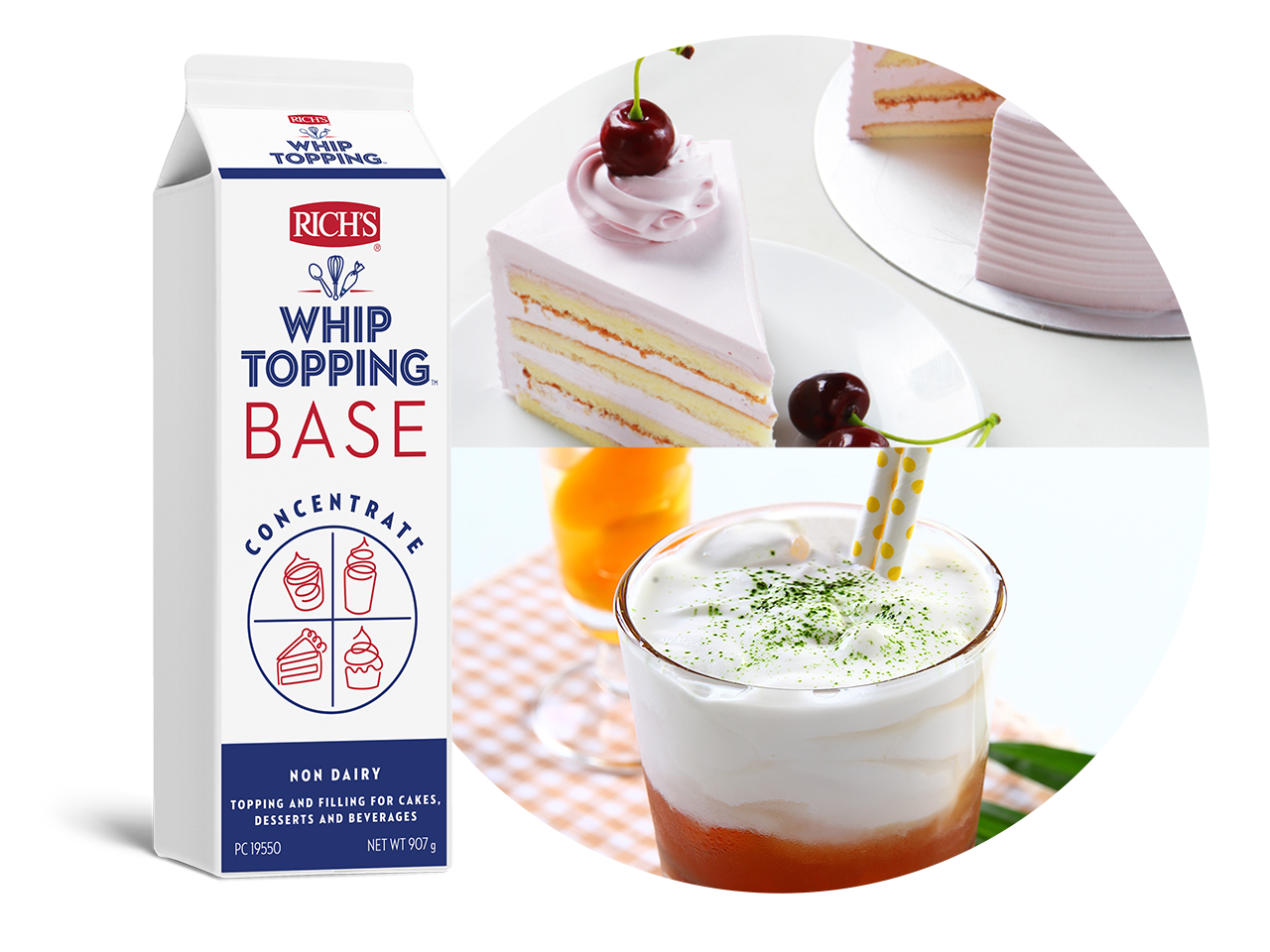 non-dairy topping concentrate